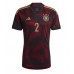 Herren Fußballbekleidung Deutschland Antonio Rudiger #2 Auswärtstrikot WM 2022 Kurzarm